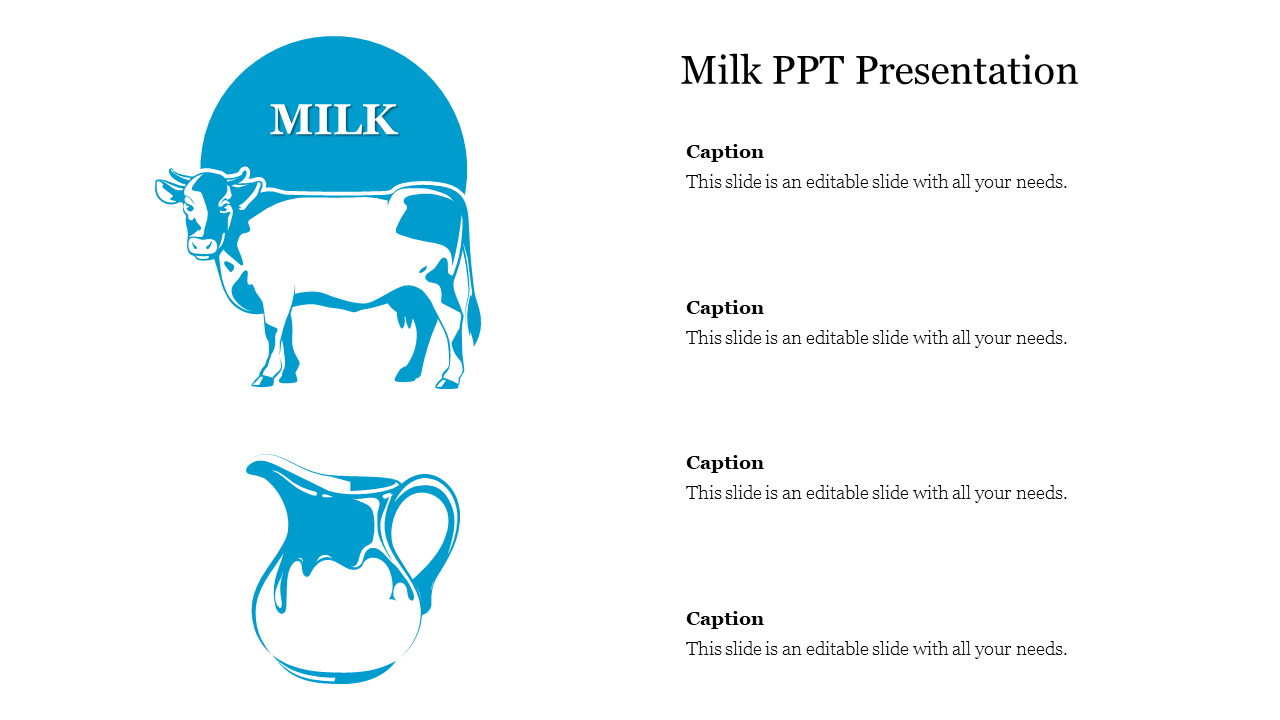 Best Milk PPT Presentation PowerPoint Template Designs